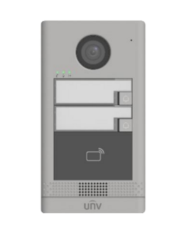 OEU-202S-HMK2 ~ UNV Ārējais IP video domofona ieejas panelis ar PoE un RFID nolasītāju 10000 kartes virsapmetuma Linux (011513)