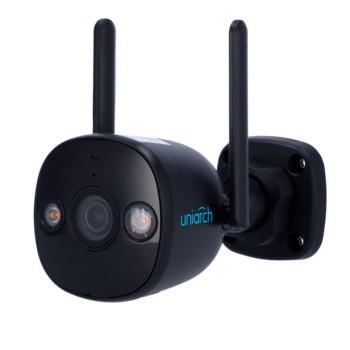 UHO B2D-M5F3D BLACK ~ Uniarch WiFi/IP камера 5MP 2.8мм (IR + WHITE LED) / Совместим с UNV NVR (012690)