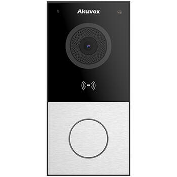 E12W ~ Akuvox IP/WiFi вызывная панель видеодомофона с PoE и MF 13.56MHz NFC считывателем настенная IP65 (Пластик) (010484)