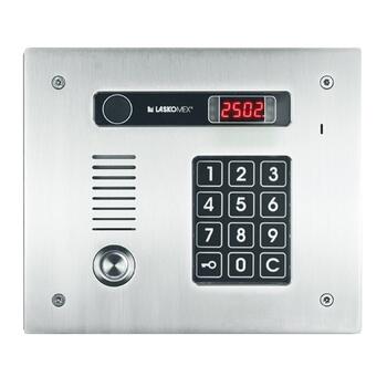 CP-2513TR ~ Многоабонентская вызывная панель аудиодомофона с TM и RFID считывателем врезная Laskomex (009635)
