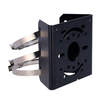 UV-TR-UP06-IN-BLACK ~ Кронштейн на столб для камер UNV 136 x 127 x 63.6мм ЧЕРНЫЙ (012513)