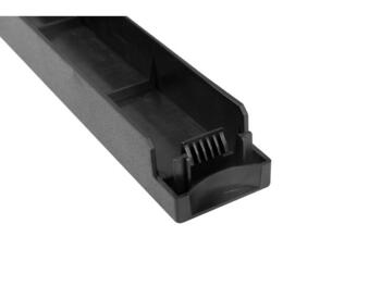 1U Nosegpanelis 19" ~ Plastmasas ugunsdrošs ātrā montāža - MELNS (011151)