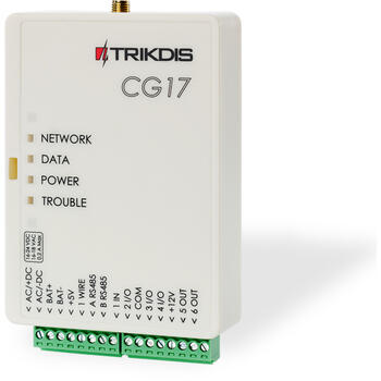 CG17 ~ Trikdis Охранная панель 1xIN + 3xI/O + 2xOUT (встроенный LTE и GPS коммуникатор) (010456)