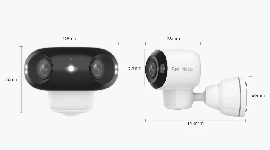 Reolink Argus 4 PRO B740X~ 8MP 180° Dual-Lens WiFi-6 уличная камера с аккумулятором (012328)