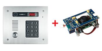 CP-2513TR + KAM-3-1 ~ Многоабонентская вызывная панель аудиодомофона с камерой TM и RFID считывателем врезная Laskomex (012955)