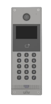 OEU-301S-HMKA ~ UNV Уличная IP вызывная панель видеодомофона с PoE и RFID считывателем на 10000 карт врезная Linux (011515)