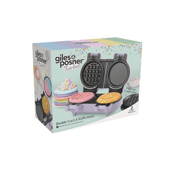 Giles & Posner EK5923GSPPVDE Double Snack &t Waffle Maker