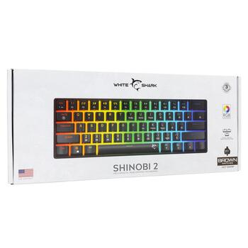 White Shark GK-004131 Shinobi 2 Brown switch, Black US