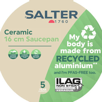 Salter BW12877AS  Ceramic 16cm Saucepan
