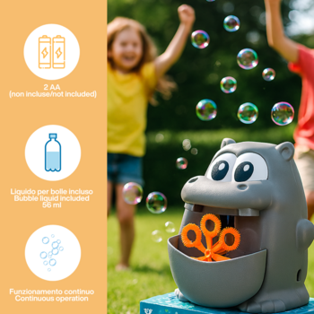 Koala Games G2495 Frog & Hippo Bubble Mashine (Random Color)