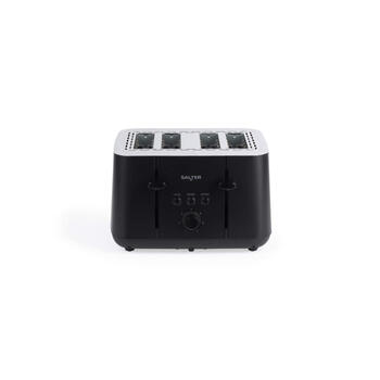Salter EK5565MBLKFVDE Kuro 4-Slice Toaster