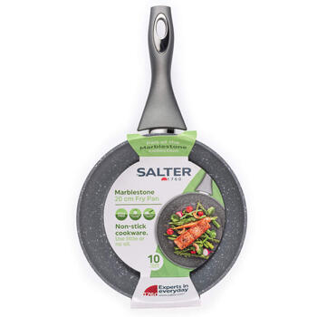 Salter BW02762G2MOR Marblestone 20 cm Fry Pan, Grey