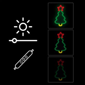 Manta SNL106MT Style Neon Lights CHRISTMAS TREE