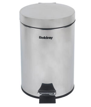 Beldray LA038098SSPFEU7 Soft-Close Pedal Bin 3 Litre, Stainless Steel
