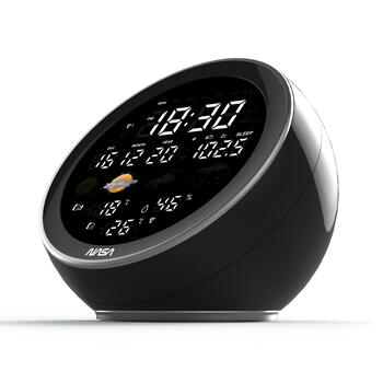 Nasa WSP1500 black Weather Station/Speaker BT Moon