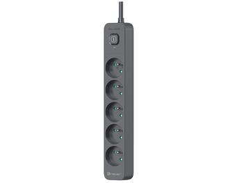 Tracer 47023 Power Line+ Graphite 1.8 m (5 outlets)