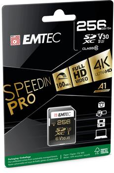 Emtec SDXC 256GB UHS-I U3 SpeedIN Pro