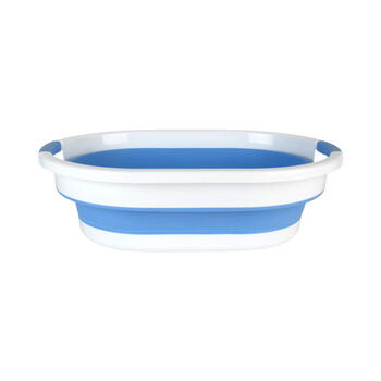 Beldray LA034816CRNFPEU7 Collapsible Laundry Basket 28L White/Blue