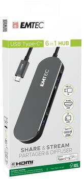 Emtec HUB 6-in-1 Type-C T650C