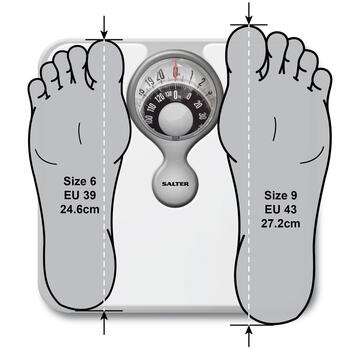 Salter 484 WFEU12 Magnifying Lens Bathroom Compact Mechanical Scale