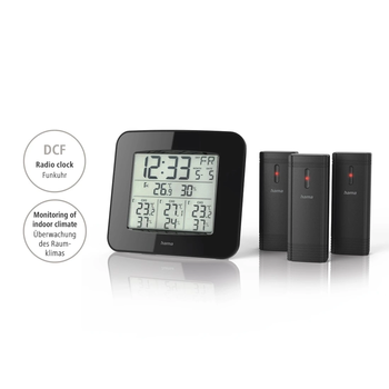 Hama 00186311 Weather station EWS-Trio Black