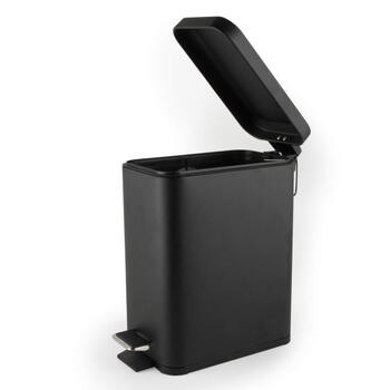 Beldray LA041173BLKPEU7  Slimline Pedal Bin 5 Litre, Black
