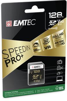 Emtec SDXC 128GB UHS-II V60 SpeedIN Pro+
