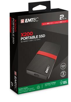 Emtec SSD 3.1 X200 1TB Power Plus Portable