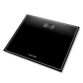 Salter 9207 BCFEU12 Compact Electronic Bathroom Scale, Black