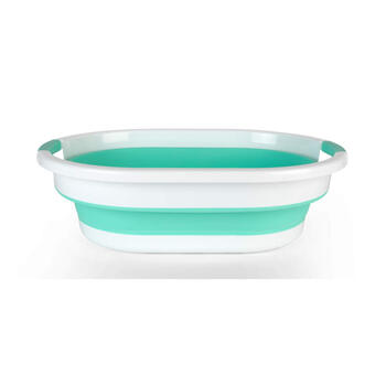 Beldray LA034816MNTFPEU7 Collapsible Laundry Basket 28L White/Mint