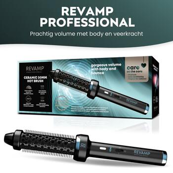 Revamp BR-1300A-EU Ceramic & Ionic 30mm Hot Brush Black