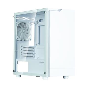 Zalman T4 Plus White Mini Tower Case, 120mm ARGB Fan x1