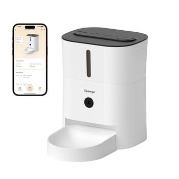 Sponge Automatic Pet Feeder Smart Camera
