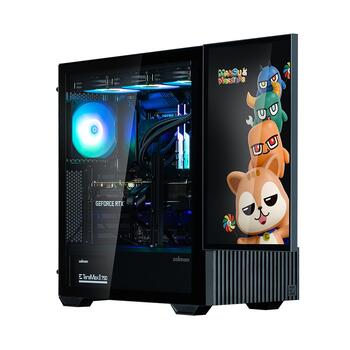 Zalman Z10 DS ATX Mid Tower PS Case Black, 120 mm ARGB Fan x1