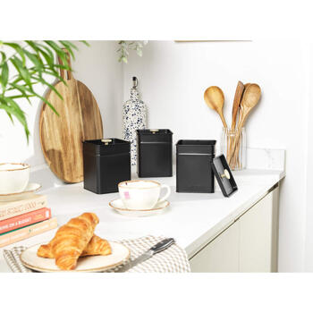 Salter BW14372 Alchemy 4-Piece Countertop Set, Black
