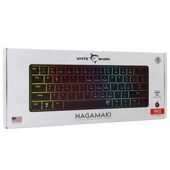White Shark GK-006111 Nagamaki Black-Mechanical / US-Red.SW