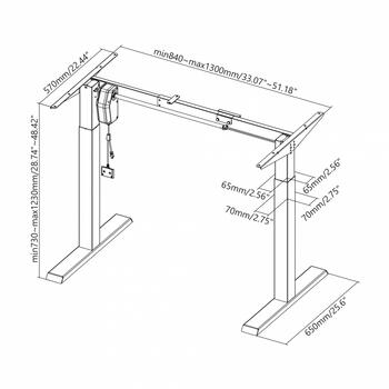 White Shark Gaming Desk Dark Force