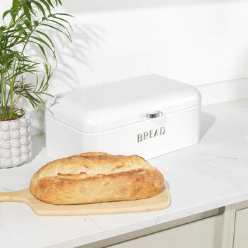 Salter BW14044EU7 Boston Bread Bin, Ice White