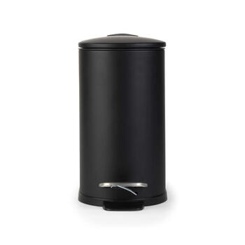 Beldray LA036690BLKPEU7 Slimline D-Shaped Pedal Bin 5-Litre, Black