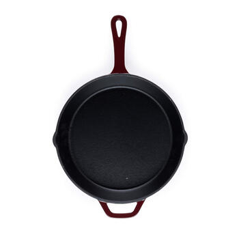 Salter BW13773R Cast Iron 26cm Fry Pan, Red