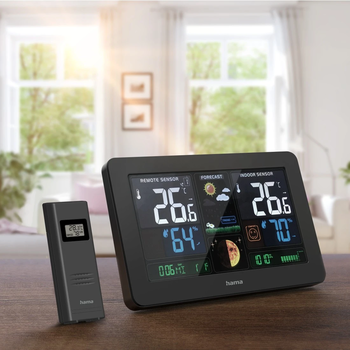 Hama 00186380 Weather station Premium Black
