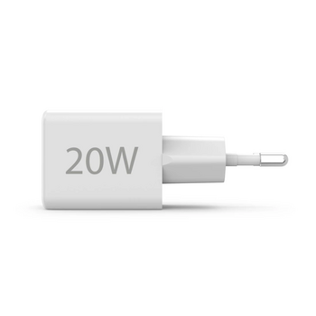 Hama 00201991 Fast Charger 1x USB-C 1x USB-A, Mini Charger, PD, 20W, White