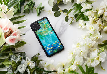 iKins SmartPhone case iPhone 11 Pro Max water lilies black