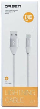 Orsen S32 Micro Data Cable 2.1A 1.2m grey