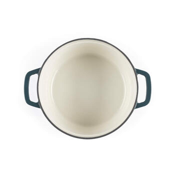 Salter BW13771GR Chester 3.4L Cast Iron Casserole Pot 24 cm, Green
