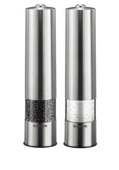 Salter 7522 SSTUR15UP3 Salter Stainless Steel Electric Salt & Pepper Mills