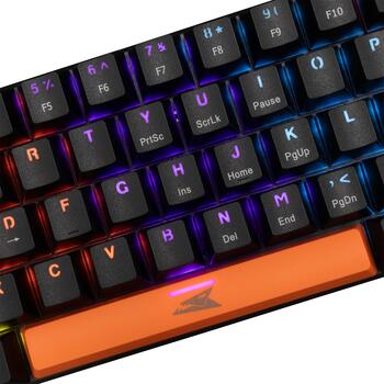 Baracuda DOLPHIN-B-RED BGK-03111 US Mechanical Red Switches, Black
