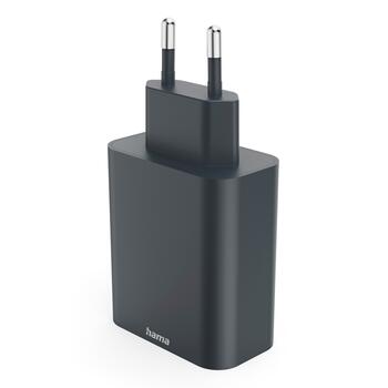 Hama 08644500 65W PD Wall Charger 2x USB-C USB-A Fast Charging ECOSENTIAL