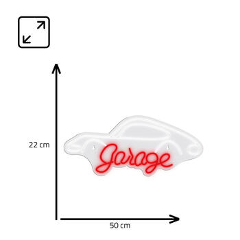 Manta SNL95WH Style Neon Lights Garage white-red