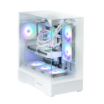 Zalman P40 Prism White, ARGB Fan x1